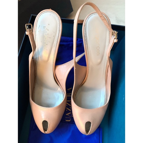 SERGIO ROSSI Platform Slingbacks - Picture 2 of 4
